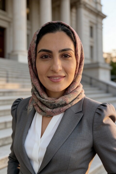 Professional headshot generated online