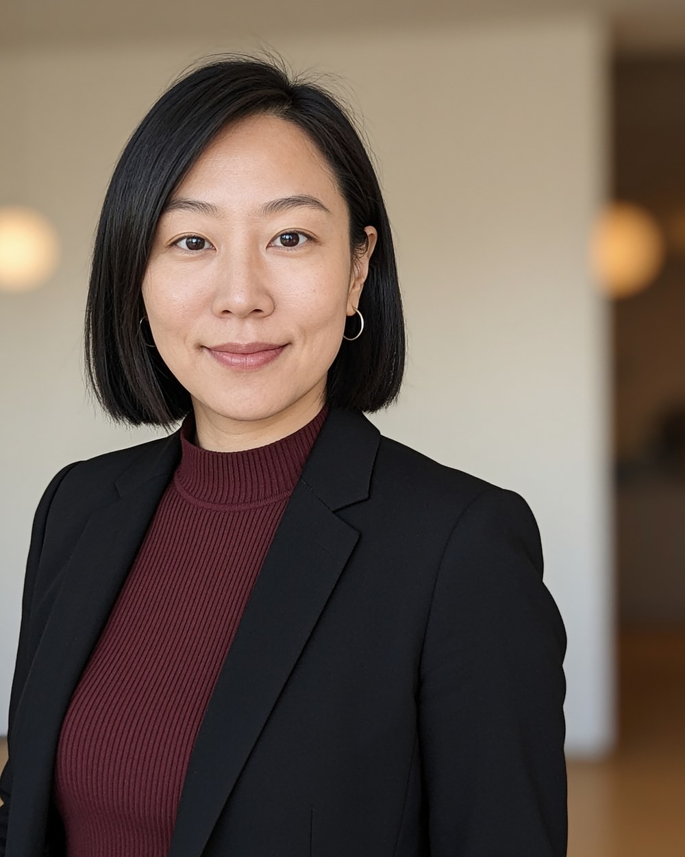 Business casual AI headshot example